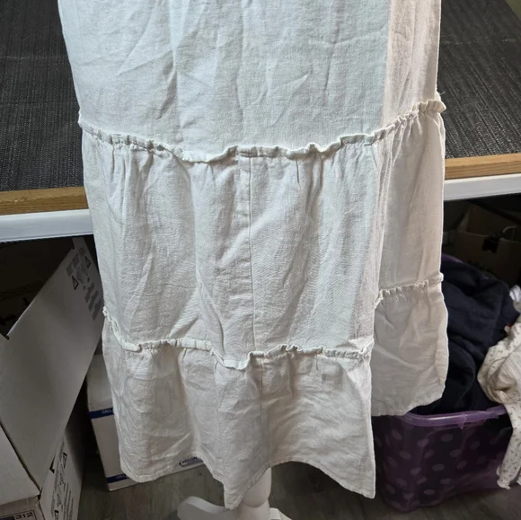 4OUR Dreamers White Dress Tiered Tube Top Size Small White NWT - Picture 4 of 16